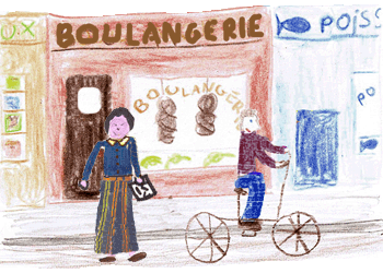 französischer Laden Boulangerie