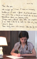 Dzisiejsi uczniowie z Francj piszą listy na front