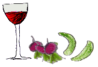 Wein und Gemüse