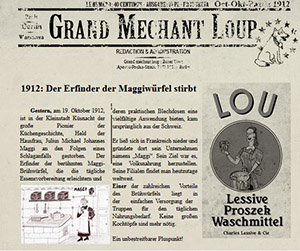 alte Zeitung über Maggi