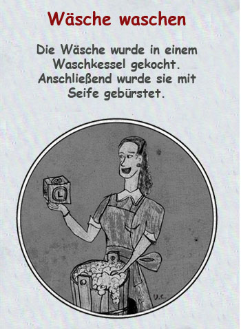 Wäsche waschen vor 100 Jahren