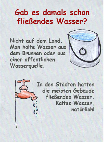 Fließendes Wasser vor 100 Jahren
