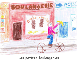 Illustration des petites boulangeries françaises.