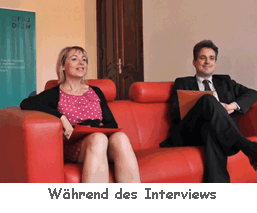 Während des Interviews