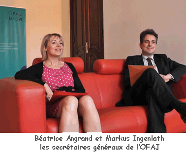 Batrice Angrand et Markus Ingenlath, les secrtaire gnraux de l'OFAJ.