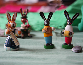 Lapins de Pâques musiciens - Pâques en Allemagne expliqué aux enfants