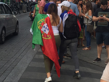 Portugiesische Fußball-Fans